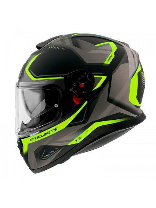 MT Thunder 3 SV Turbine C3 Matt Fluor Yellow Κράνος Μηχανής Full Face DOT / ECE 22.05