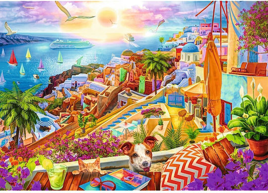 Visit To Santorini Puzzle 2D 1000buc