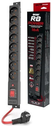 Acar Power Strip with Surge Protection 8 Positions with Cable 5m