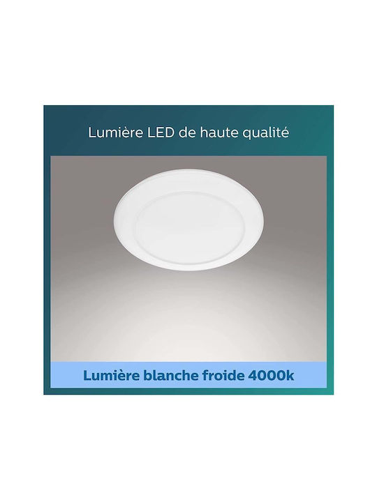 Philips Cinnabar Πλαφονιέρα Οροφής 32εκ. Λευκή με Ενσωματωμένο LED