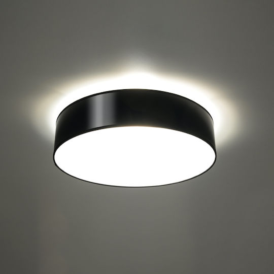 Sollux Arena 45 Deckenleuchte 45cm Schwarz mit Fassung E27