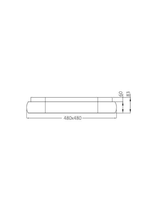 Braytron Bella Πλαφονιέρα 48εκ. LED Braytron Bella Πλαφονιέρα 48εκ. LED
