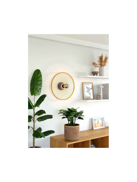 Eglo Leominster Ceiling Mount Light 45cm Brown with Socket E27