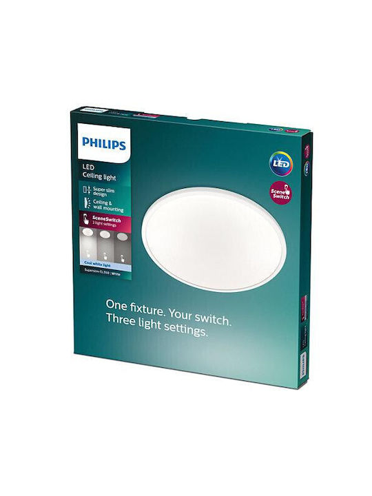 Philips Ceiling Mount Light 25cm White with Integrated LED