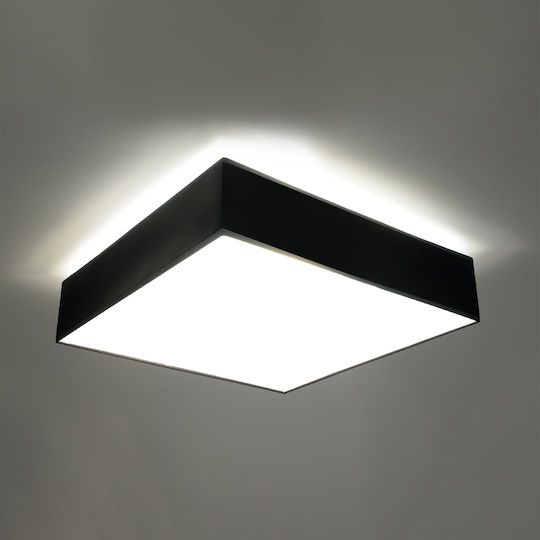 Sollux Horus Πλαφονιέρα Οροφής 55εκ. Μαύρη με Ντουί E27