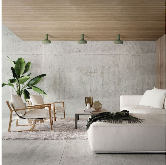 VK Lighting Πλαφονιέρα Οροφής Μπλε με Ντουί GU10