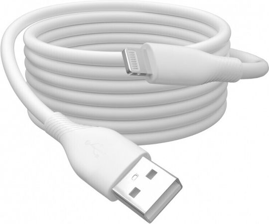 Digitus USB-C to Lightning Cable 12W Λευκό 1m AK-600108-020-W