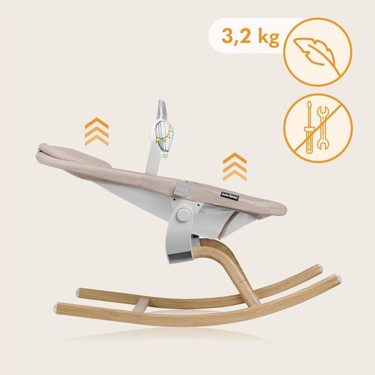 Lionelo Ръчен Релакс Бебе Dalia Rocker Beige Sand за Дете до 9кг