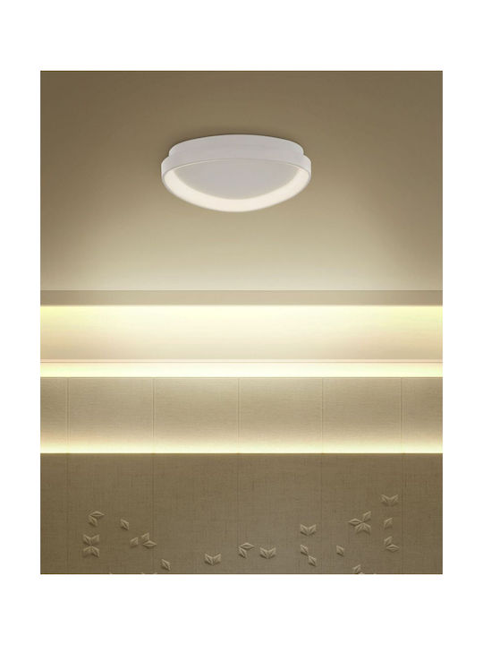 Beliani Deckenleuchte Weiß mit Integrierter LED