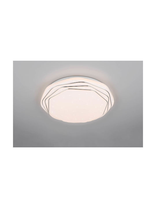 Trio Lighting Plafonieră de Tavan Albă cu LED Integrat și Telecomandă