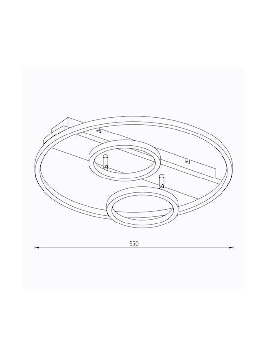 Sun Light Ceiling Mount Light with Integrated LED and Remote Control