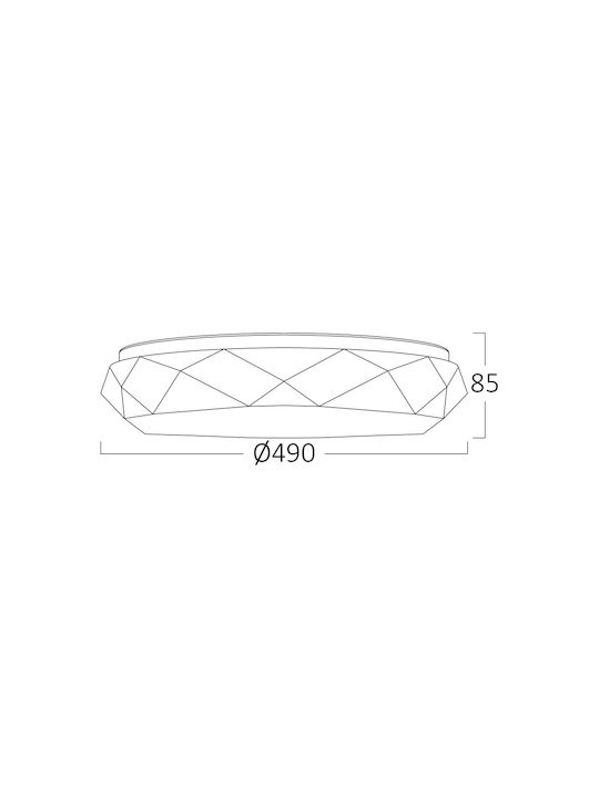 Braytron Jade Πλαφονιέρα 49εκ. LED Braytron Jade Πλαφονιέρα 49εκ. LED
