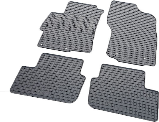 Cik Σετ Μπροστινά και Πίσω Πατάκια 4τμχ για Mitsubishi Lancer 2008-2017 Μαύρα