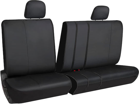 Waterproof Car Cover Set 8pcs Leatherette Black