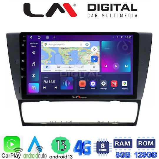 LM Digital Car Audio System for BMW Series 3 / E90 / E91 / E92 / Series 3 (E90) E90/E91/E92 (Bluetooth/USB/AUX/WiFi/GPS/Apple-Carplay/Android-Auto) with Touch Screen 9"