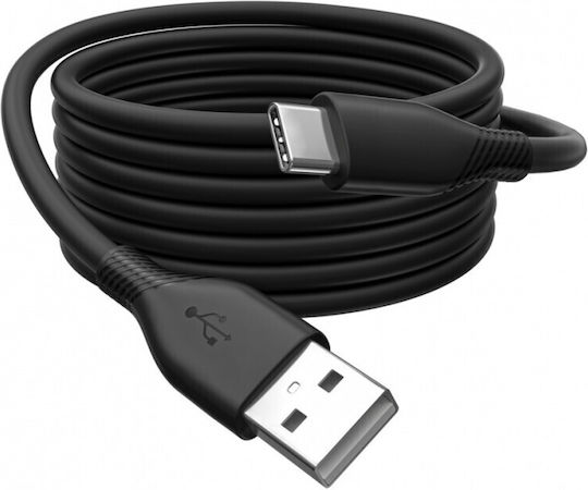 Digitus USB 2.0 Cable USB-C Male - USB-A 60W PD Black 1m