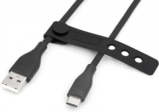 Digitus USB 2.0 Cable USB-C male - USB-A / USB-C 60W PD Μαύρο 0.5m AK-300340-005-S