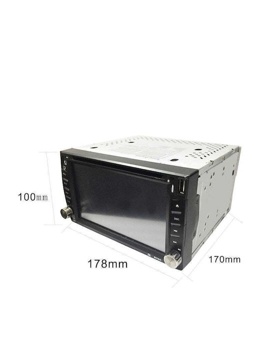 Auto-Audiosystem 2DIN (Bluetooth/USB/Notenblätter) mit Touchscreen 6.2"