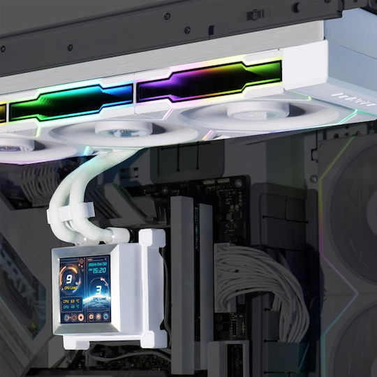 Lian Li Hydroshift Lcd Aio Комплект за охлаждане Без вентилатори Бял G89.GHSLCD36NW.00