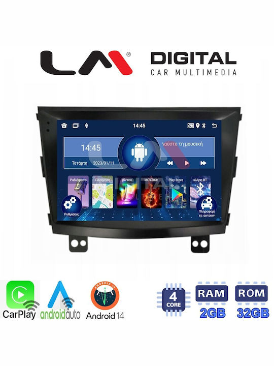 LM Digital Auto-Audiosystem für Ssangyong Tivoli / Rexton Tivoli 2015-2019 (Bluetooth/USB/WiFi/GPS/Apple-Carplay/Android-Auto) mit Touchscreen 9"