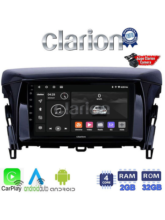 Clarion Car Audio System for Mitsubishi Eclipse Cross 2018> (Bluetooth/USB/WiFi/GPS/Apple-Carplay/Android-Auto) with Touch Screen 9"