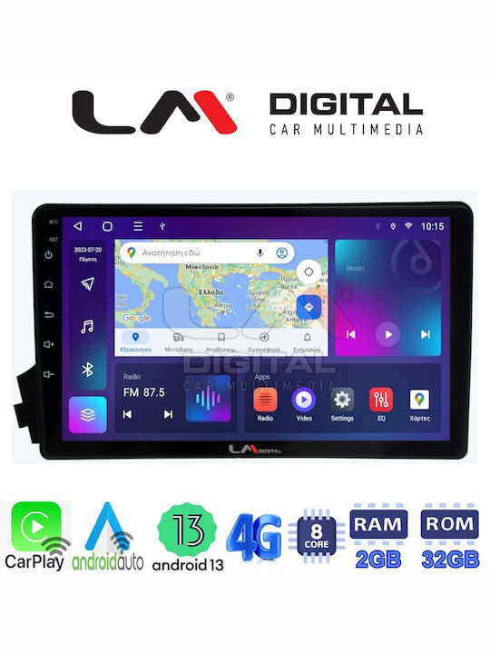 LM Digital Sistem Audio Auto pentru Ssangyong Actyon / Kyron 2006-2015 (Bluetooth/USB/WiFi/GPS/Apple-Carplay/Android-Auto) cu Ecran Tactil 9"