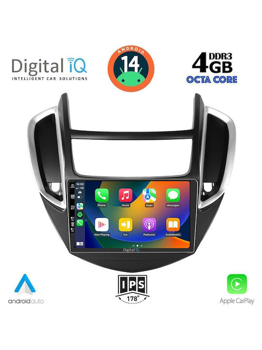 Digital IQ Car Audio System for Chevrolet Trax 2014-2022 (Bluetooth/USB/WiFi/GPS/Apple-Carplay/Android-Auto) with Touch Screen 9"