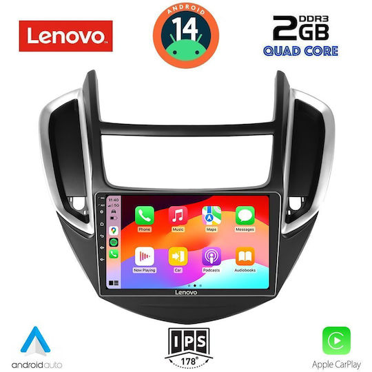 Lenovo Sistem Audio Auto pentru Chevrolet Trax 2014-2022 (Bluetooth/USB/WiFi/GPS/Apple-Carplay/Android-Auto) cu Ecran Tactil 9"