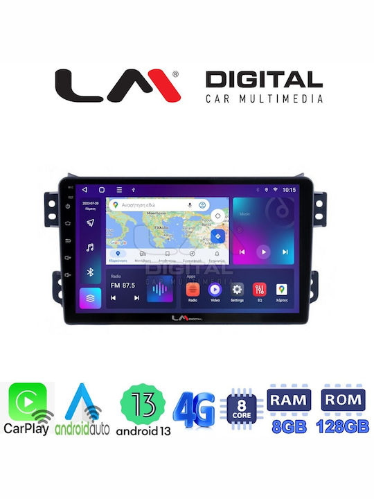 LM Digital Sistem Audio Auto pentru Opel Agila Suzuki Înălțime / Afișare 2008 (Bluetooth/USB/AUX/WiFi/GPS/Apple-Carplay/Android-Auto) cu Ecran Tactil 9"