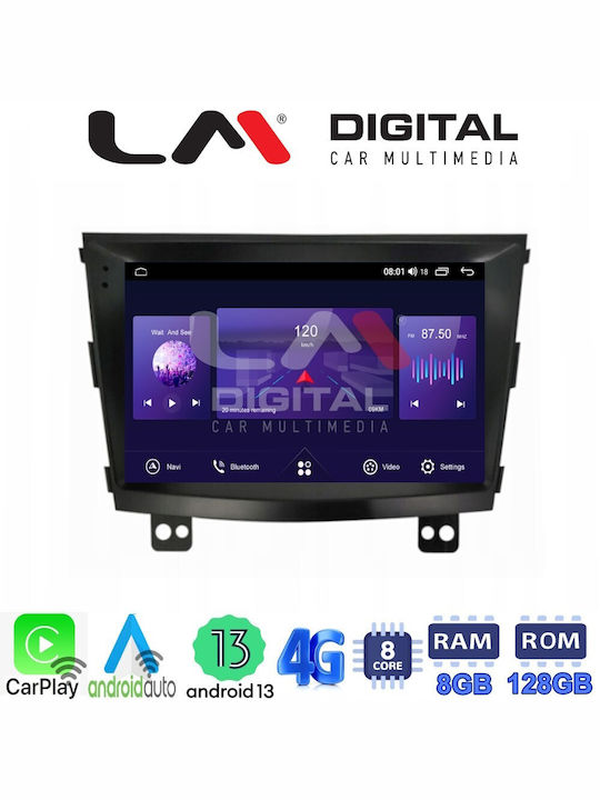LM Digital Автомобилна Аудио Система (Блутут/USB/AUX/WiFi/GPS/Apple-Carplay/Android-Auto) с Тъчскрийн 9"