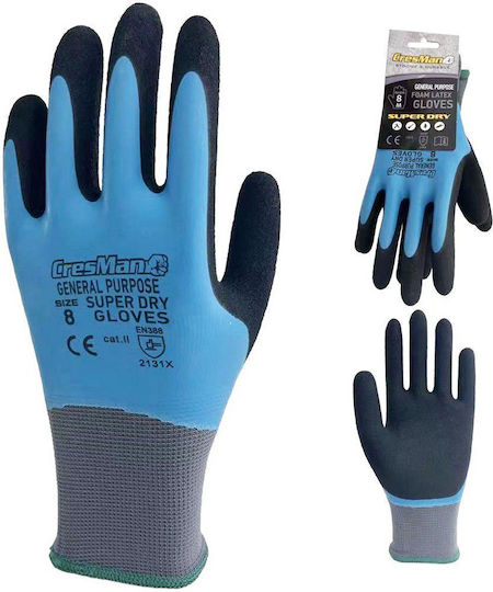 Cresman Gloves for Work Blue 1pcs