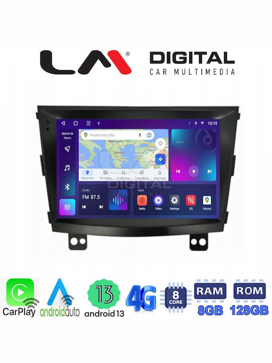 LM Digital Автомобилна Аудио Система (Блутут/USB/AUX/WiFi/GPS/Apple-Carplay/Android-Auto) с Тъчскрийн 9"