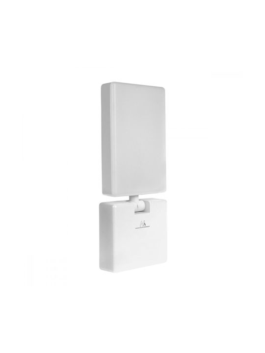 Maclean Energy Waterproof Outdoor Ceiling Light with Integrated LED in White Color Mce514w