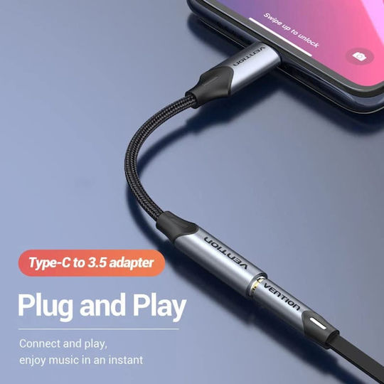 Vention Μετατροπέας USB-C male σε 3.5mm female 1τμχ BGJHA