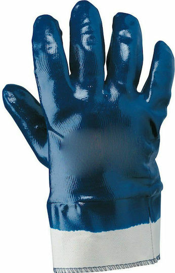 Cresman Gloves for Work Blue Nitrile Oil