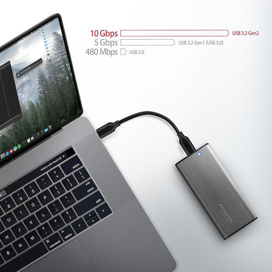 Axagon Θήκη για Σκληρό Δίσκο M.2 SATA III / PCI Express NVME με σύνδεση Type-C