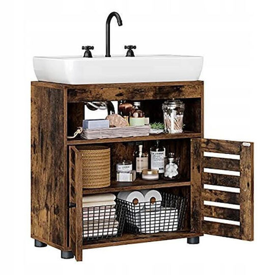 Artool Πάγκος χωρίς Νιπτήρα Μ60xΒ30xΥ63cm Rustic Brown Artool Πάγκος χωρίς Νιπτήρα Μ60xΒ30xΥ63cm Rustic Brown