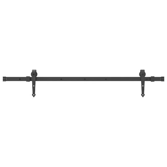 vidaXL Sliding Door Mechanism for Middle Door 152.5cm Black
