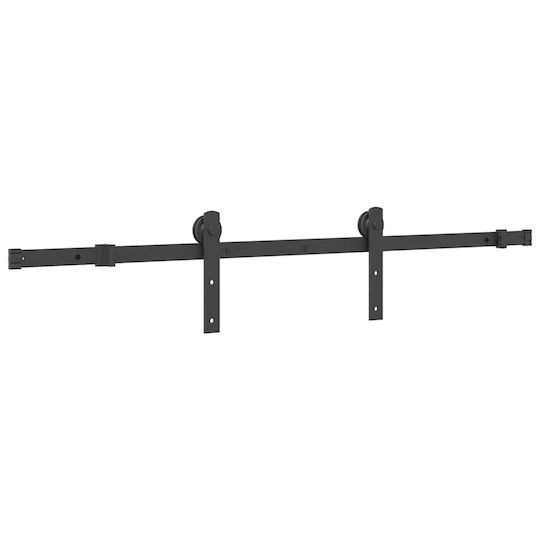 vidaXL Sliding Door Mechanism 152cm Black