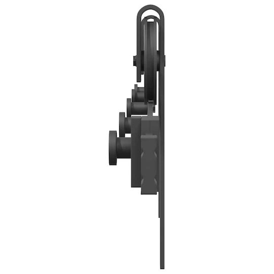 vidaXL Sliding Door Mechanism For Door Knobs 183cm Black