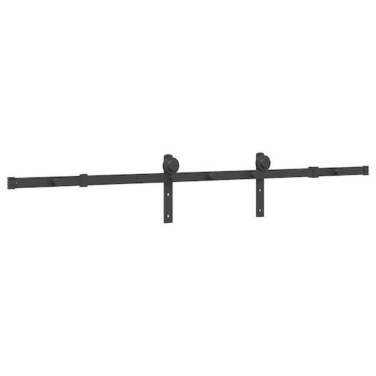 vidaXL Sliding Door Mechanism For Door 183cm Black