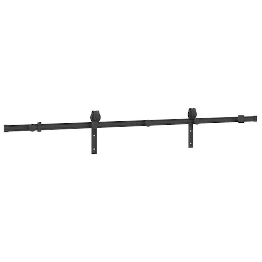 vidaXL Sliding Door Mechanism For Door 200cm Black