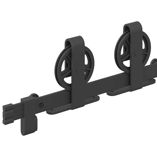 vidaXL Mecanism Pentru Ușă Glisantă De 183cm Negru