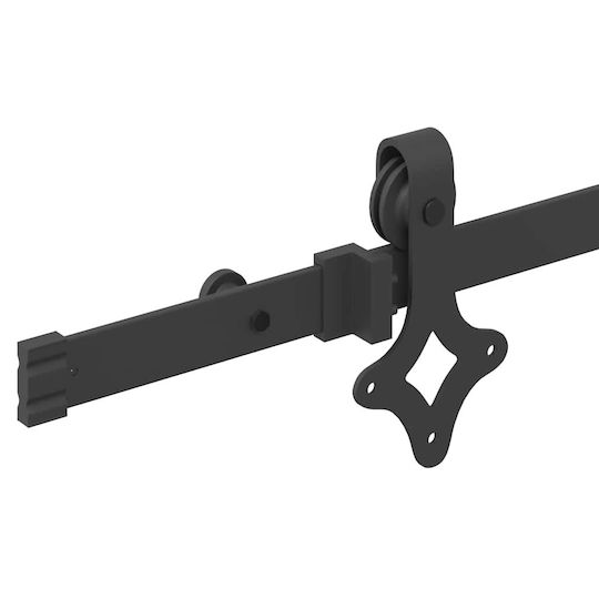 vidaXL Mecanism Pentru Ușă Glisantă Butuc De Ușă 152.5cm Negru