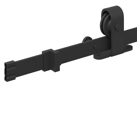 vidaXL Sliding Door Mechanism for Middle Door 152.5cm Black