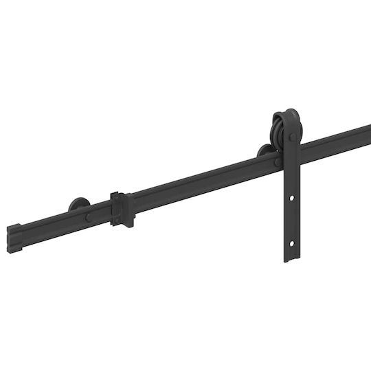 vidaXL Sliding Door Mechanism For Door 200cm Black