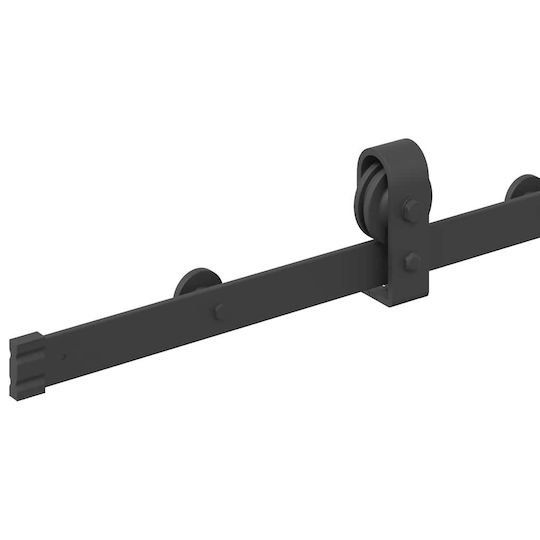 vidaXL Sliding Door Mechanism for Middle Door 200cm Black