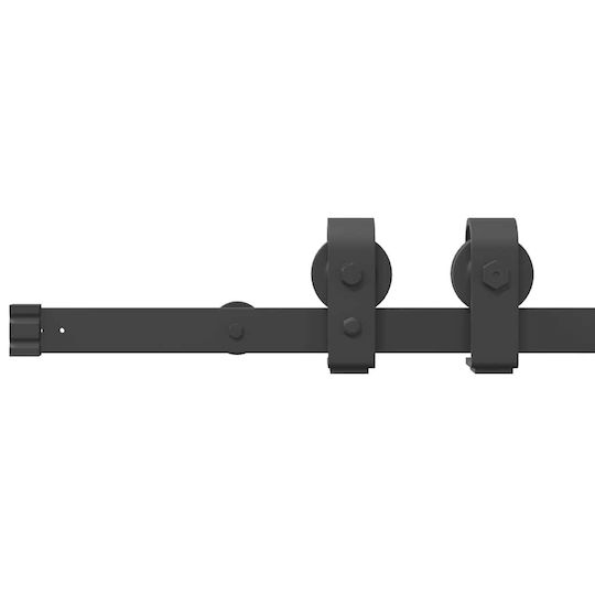 vidaXL Μηχανισμός Συρόμενης Μεσόπορτας 183cm Μαύρος