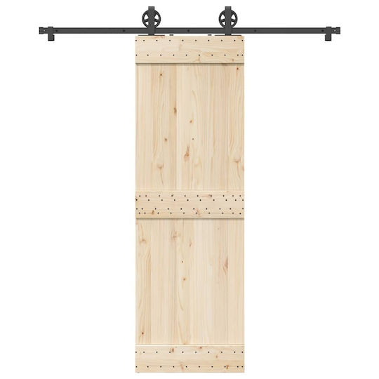vidaXL Mecanism Pentru Ușă Glisantă De 183cm Negru