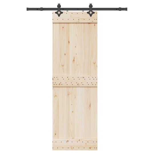 vidaXL Mecanism Pentru Ușă Glisantă Butuc De Ușă 152.5cm Negru